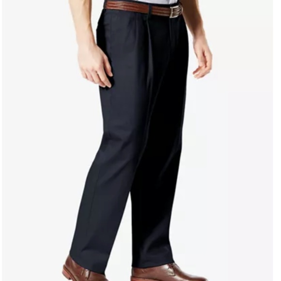 🟡3/$20 Dockers Navy Pants Pleated Classic - Picture 3 of 3